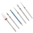 thumbnail image 4 of Brocas De Cerámica Para Uñas, 6 Uds., Pulido De Alta Resistencia, Brocas Para Quitar Cutículas De Cerámica De Tungsteno Para Principiantes, 4 of 7
