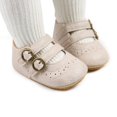 thumbnail image 2 of Baby Girls Princess Mary Jane Flats with Buckle,Soft PU Non-Slip Sole Princess Wedding Dress Shoes Soft Newborn Infant Crib First Walker Prewalkers Shoes for 0-18M, 2 of 7