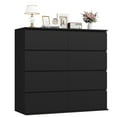 thumbnail image 7 of Homfa 8 Drawer Dresser for Bedroom, 41.3" Horizontal Dresser Chest with Easy Pull Bevel Handle, Storage Cabinet for Living Room, Black, 7 of 7