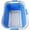 Grey/Little Boy Blue, variant on SAMMART 30L (8 gallon) Collapsible 3 Handled Plastic Laundry Basket - Foldable Pop Up Storage Container/Organizer - Portable Washing Tub - Space Saving Hamper/Basket