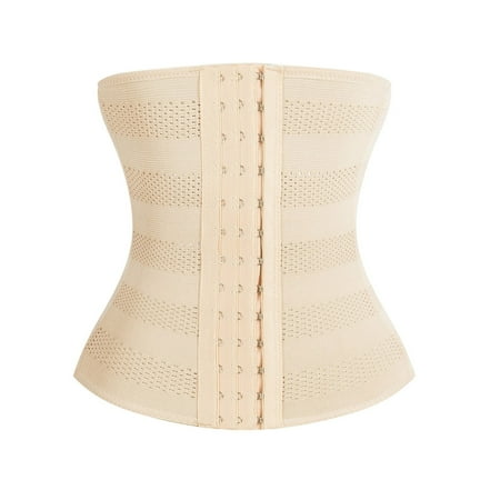 

KDDYLITQ Women Corset Shaper Sport Waist Trainer Vest Control Plus Size Brown XXXL