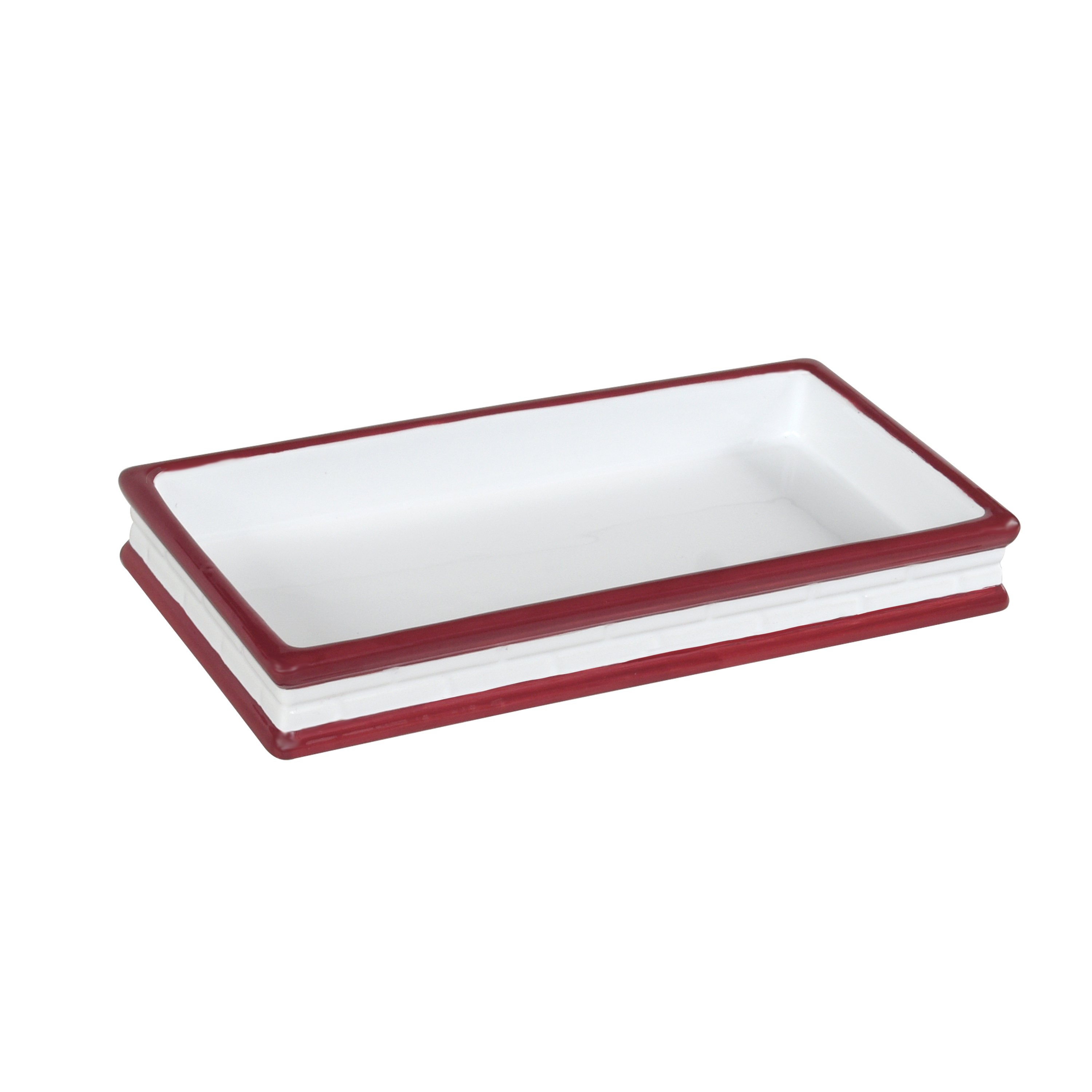 Ceramic 3 Pc Holiday Bath Accessory Organizer