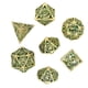 thumbnail image 1 of Juego de dados de metal hueco, 7 piezas de dados de metal huecos, dados de poliedro, juego de dados de metal, artesanía excepcional, 1 of 8