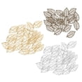 thumbnail image 4 of segolike 90pcs Leaf Shape Bail Charms Hollowed Pendant with Rings Hair Jewelry DIY, 4 of 9