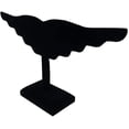 thumbnail image 3 of 1 Qty Jet Black Velvet Winged Earring Display Wing - Holds 10 Pairs - N'icePackaging, 3 of 3