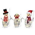 thumbnail image 3 of Vikakiooze Christmas Decorations Clearance Christmas Family Outdoor Scene Decoration Illuminated Christmas Snowman Yard Garden Decoration, 3 of 8