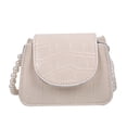 thumbnail image 1 of Sywqhk Bolso De Hombro Con Diseño De Cocodrilo De Pu Para Mujer Vintage, Bolso Con Cadena De Perlas (Blanco) Sywqhk Para estrenar, 1 of 9