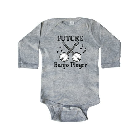 

Inktastic Future Banjo Player Gift Baby Boy or Baby Girl Long Sleeve Bodysuit