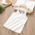 thumbnail image 3 of WOYY Little Girls Crisscross Back Tank Top Sports Dance Soild Sleeveless Top Undershirt, 3 of 3