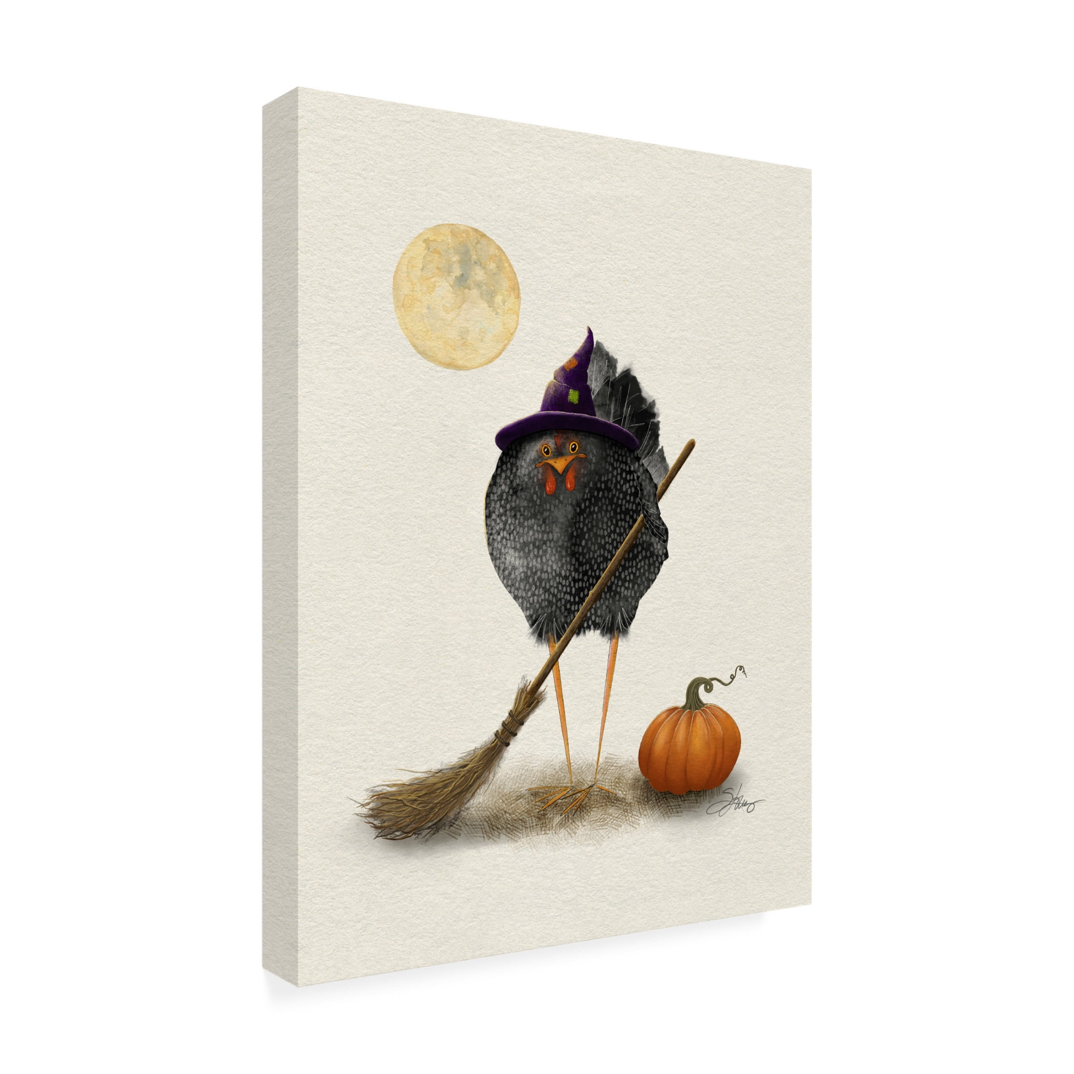 Canvas Wall Art - Shanda Louis 'Banshee Hen' Wall Art for Living Room, Bedroom, or Office Décor by Trademark Fine Art - 24 x 32 Inches
