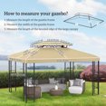 thumbnail image 3 of Outsunny 13' x 10' Gazebo Replacement Canopy for Garden Patio Outdoor, 3 of 10