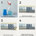 thumbnail image 5 of Bike Rental Vinyl Decal 12 Inch x 5 Inch Weatherproof Heavy-Duty Adhesive Backing | Outdoor Activities, Tourism Services, Eco-Friendly Travel | Made in USA, 5 of 6
