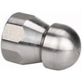thumbnail image 5 of Tool Daily Stainless Steel Fixed Sewer Jet Nozzle, Button Nose 3/8 Inch Female 4.0 Orifice, 4000 Psii, 5 of 5