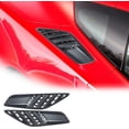thumbnail image 2 of TINKI  Carbon Fiber Look Cover Trims Accessories Rear Side Body Vent for Chevrolet Corvette C7 2014-2019 Car Side Vent Intake Decor Accessories, 2 of 7