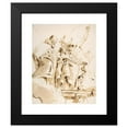 thumbnail image 2 of Giovanni Battista Tiepolo 12x14 Black Modern Framed Museum Art Print Titled - Aged Dignitary Attended by Mercury and Prudence (1696-1770), 2 of 5