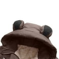 thumbnail image 5 of Piuwrlz Little Girls Puffer Jacket for Kids Velvet Padded Solid Color Cotton Coats Brown Size 4 Years, 5 of 9