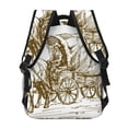 thumbnail image 4 of Balery Western Scenery With Old Wagon Mochila Escolar Impresa, Mochila Ligera para Viajes Casual, Mochila Duradera y Cómoda Multifuncional, Mochila para Laptop-One Size, 4 of 5