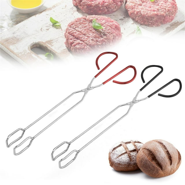 Pinces de Barbecue Catégorie Outils de Cuisson au Feu Pinces à Long Manche Pinces pour Barbecue Extérieur Cheminée Cuisson