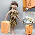 thumbnail image 5 of 1 Piece Mini Small Trolley Luggage Piggy Bank,Desktop Simulation Travel Case Made(orange), 5 of 5