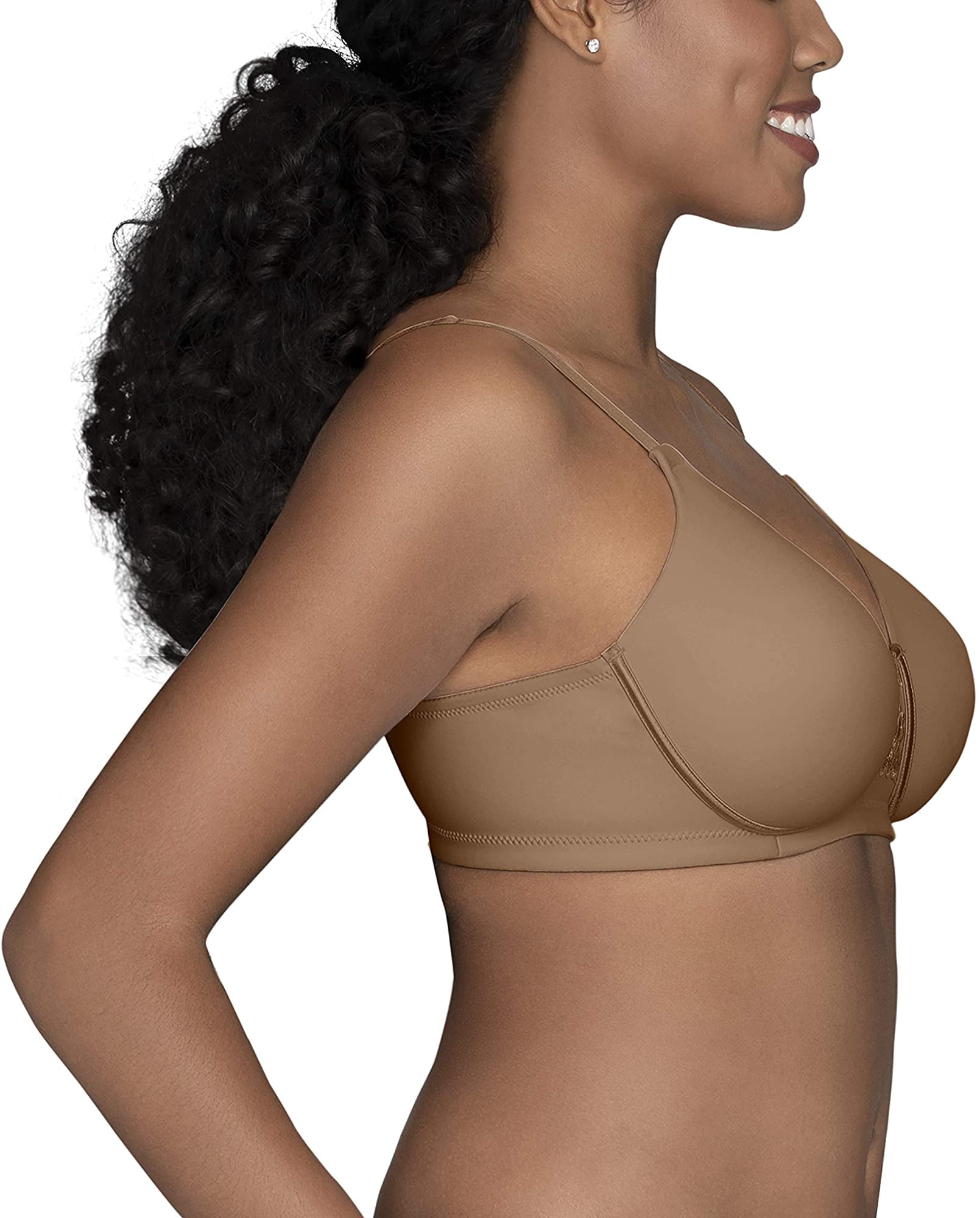 Soutien-gorge Sans Armatures Vanity Fair 71203 - Couleur Cappuccino - Taille 42C - Neuf Avec étiquettes