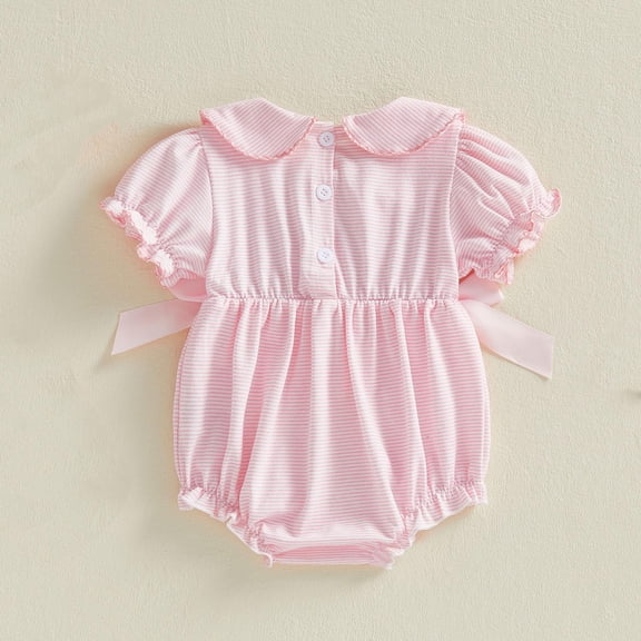 UACY Newborn Baby Boy Girl Easter Outfit Bunny Romper Cute Rabbit Overalls Jumpsuit for Spring Summer