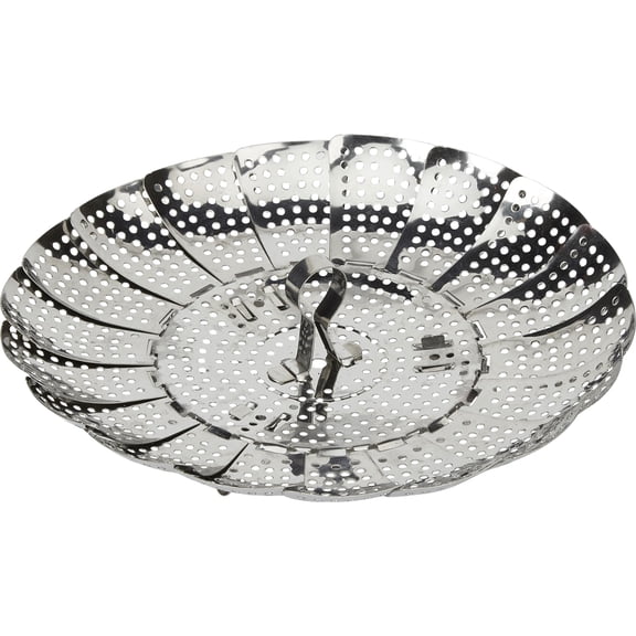 GoodCook Everyday Stainless Steel Collapsible Steamer Basket, Silver