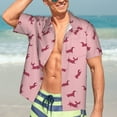 thumbnail image 5 of Lsque Dachshund Dog Puppy pattern Hawaiian Shirt for Men, Unisex Summer Beach Casual Short Sleeve Button Down Shirts-Large, 5 of 9