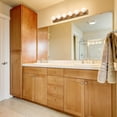 thumbnail image 4 of Design House Strip 6-Light Dimmable Contemporary Vanity Light, Honey Oak, 4 of 16
