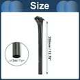 thumbnail image 5 of Unique Bargains Bike Seat Posts 27.2x350mm Bike Saddle Post Seat Tube Carbon Fiber Gloss Black Adjustable Angle Seat 12mm Offset, 5 of 8