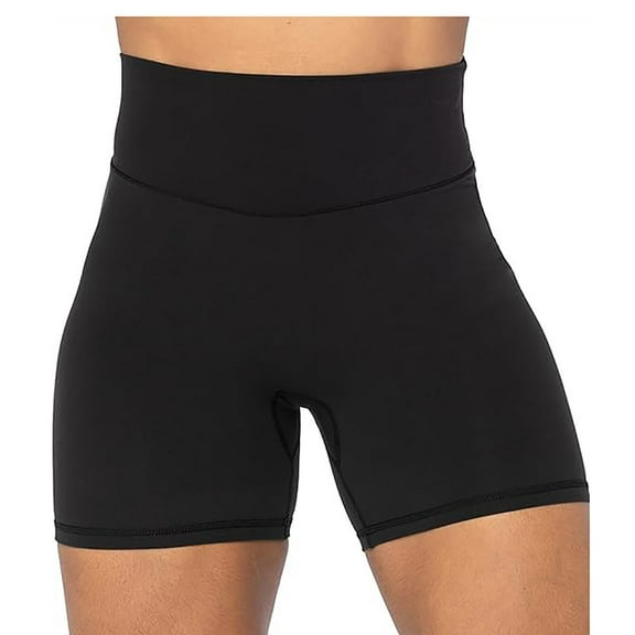 Funidos Women's High-Waisted Yoga Biker Shorts Seamless Tummy Control Workout Shorts for Women High Elasticity Gym Running