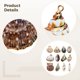 thumbnail image 3 of 12 piezas de colgantes de concha natural, dijes de concha marina natural para pulseras, collares y bisutería, decoraciones de acuario, llaveros y decoración del hogar, 3 of 5