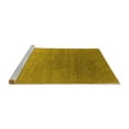 thumbnail image 2 of Ahgly Company Machine Washable Indoor Rectangle Oriental Yellow Industrial Area Rugs, 2' x 3', 2 of 4