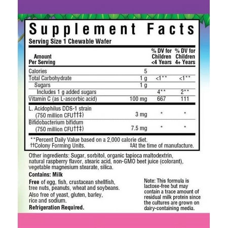 Bluebonnet Super Earth Rainforest Animalz Probiotic Chewable Wafers, 60 Ct