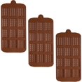 thumbnail image 1 of Moldes de chocolate, moldes de silicona, moldes para barras de chocolate, moldes antiadherentes reutilizables para hornear, moldes para bandejas de hielo, moldes dulces, moldes par, 1 of 5