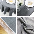 thumbnail image 3 of Wosthever Cubierta de resistente a las manchas de poliéster para reuniones familiares, fácil de lavar y transpirable, cómoda Mostrada gris, 3 of 6