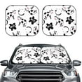 thumbnail image 2 of Goofa Cute Cow and Milk Stains Pattern 2 Piece Car Windshield Sun Shade Foldable | Front Windshield Shade for Sun, Heat and UV Rays | Sunshade for Car Front Window-Small, 2 of 7