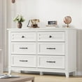 thumbnail image 2 of BeesClover Commode Rustique Moderne à 6 Tiroirs, Armoire de Rangement Grand pour Chambre, Salon Ou Couloir, MDF Robuste avec Design de Tiroir Unique, 2 of 7