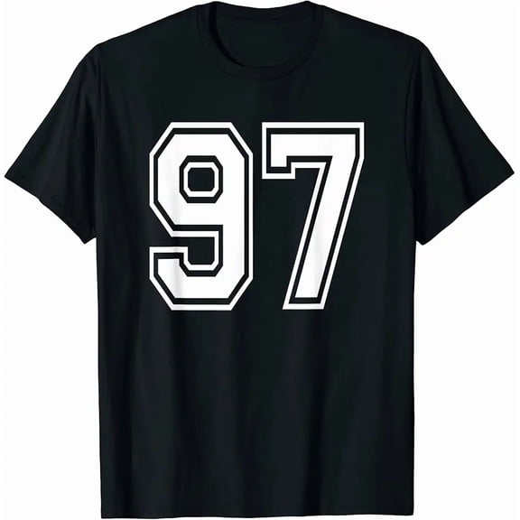 Number 97 Numbered Uniform Sports Jersey Team 97th Birthday T-Shirt