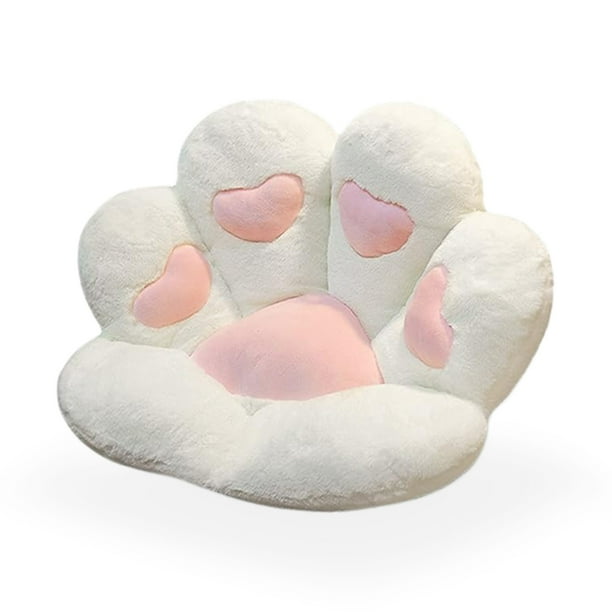 Cojin para Asiento Suave con Forma de Pata de Gato de Dibujos Animados para Silla Gamer