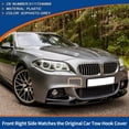 thumbnail image 3 of Unique Bargains Front Right Car Bumper Tow Hook Cover Sophisto Grey for BMW 5-Series F10 F18 Sedan No.51117246868, 3 of 6
