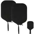 thumbnail image 1 of HAMPPLIES 2Pcs Portable Black Rubber Pickleball Paddle Case Sleeve for Outdoor Sport Storage and Protection, 1 of 7