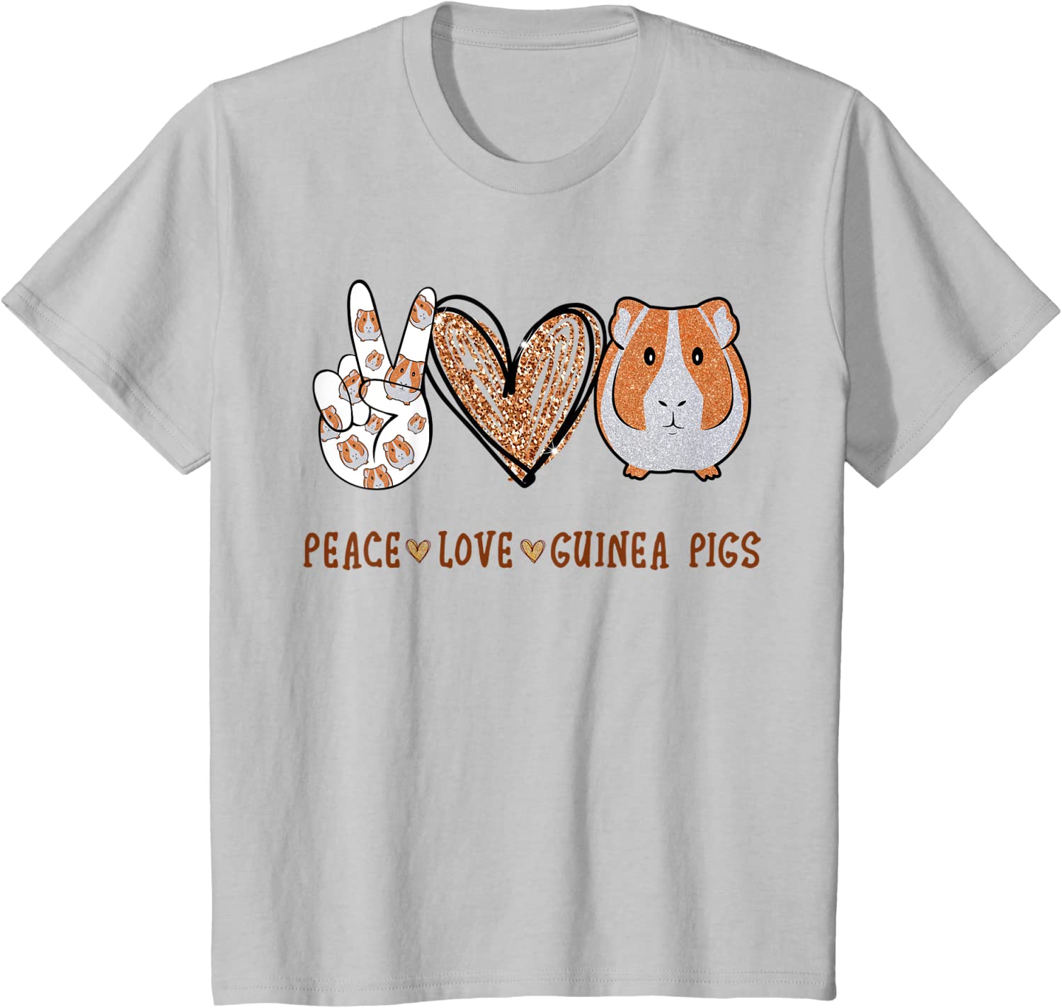 Peace love guinea pigs gift for Guinea 