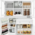 thumbnail image 5 of Kitchen Pantry Storage Cabinet with Drawers,Modern Buffet with Microwave Stand,Tall Kitchen Hutch with Hutch,Freestanding Coffee Bar Cabinet with 14 Shelves and Drawer for Dining Room, 5 of 8