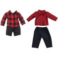 thumbnail image 3 of Trajes de muñeca Ropa De Muñeca De 18 Pulgadas Tela Escocesa Roja Para Disfraces De Verano Para Niños Regalos De Cumpleaños Tela Escocesa Roja Pequeña Pequeña tela escocesa roja Fanmusic Trajes de muñeca, 3 of 7