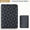 Black/Charcoal, variant on Passport Holder, RFID Blocking Passport Wallet for International Travel, PU Leather Passport Cover for Men and Women with Zipper Cash Pocket, Geometric Prism, Black/Charcoal