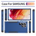 thumbnail image 3 of Allytech Rugged Case for Samsung Galaxy S24 Ultra, Military Grade Shockproof Bumper Hybrid PC Back Cover Anti-Scratch Lightweight Phone Case for Galaxy S24 Ultra - Navy+Black, 3 of 8