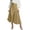 Khaki, variant on Cotton Linen Khaki Skirts for Women Maxi Length Summer Skirts Button High Rise A-Line Fashion Flowy Long Business Skirt L