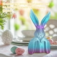 thumbnail image 1 of ZTTD Resin Bunny Statue, 9.45 Inch Easter Table Centerpiece, Spring Rabbits Decoration, Rabbit Figurines Decorative Sculpture Collectibles Gift for Home Indoor Decor, 1 of 8