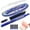 Dark Blue(Blue), variant on Protectivemethod Fountain Pen Retractable 0.38mm, Blue&black Ink Medium Nib Transparent Barrel For Calligraphy, Includes 5 Refillable Ink Cartridges, For Smooth Writing No Leaking