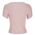 thumbnail image 5 of Blusa superior sexy de manga corta sólida con cuello redondo de verano para mujer con estilo OAVQHLG3B Store lin121212, 5 of 5